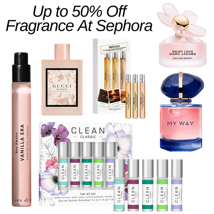 Up to 50% Off Fragrance at Sephora