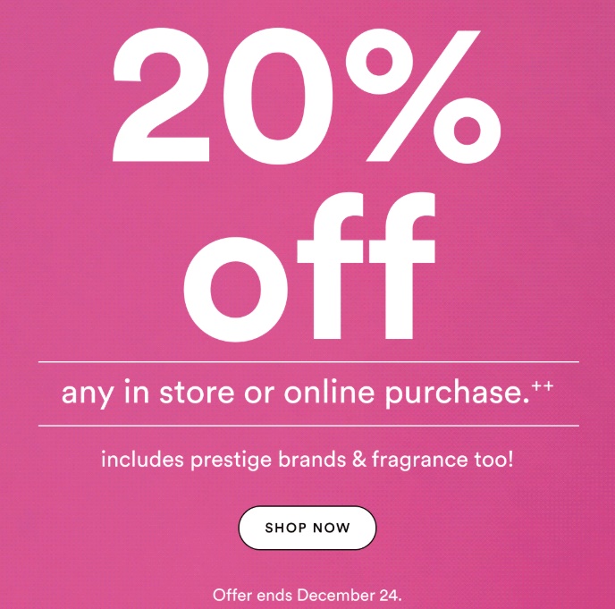 20% Off Ulta Prestige Coupon Incoming