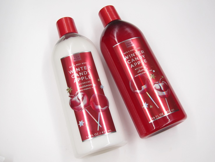 Bath and Body Works Winter Candy Apple Shampoo and Conditioner Review
