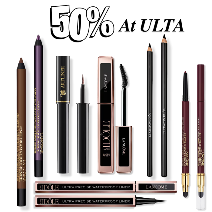 Lancome Liners and Mascaras 50% Off at Ulta Prices as Low as 