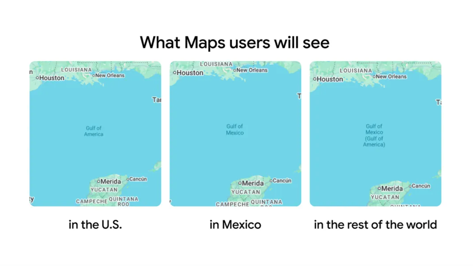 It’s Real: Google, Apple Maps Rename ‘Gulf of Mexico’ to ‘Gulf of America’ It’s Real: Google, Apple Maps Rename ‘Gulf of Mexico’ to ‘Gulf of America’