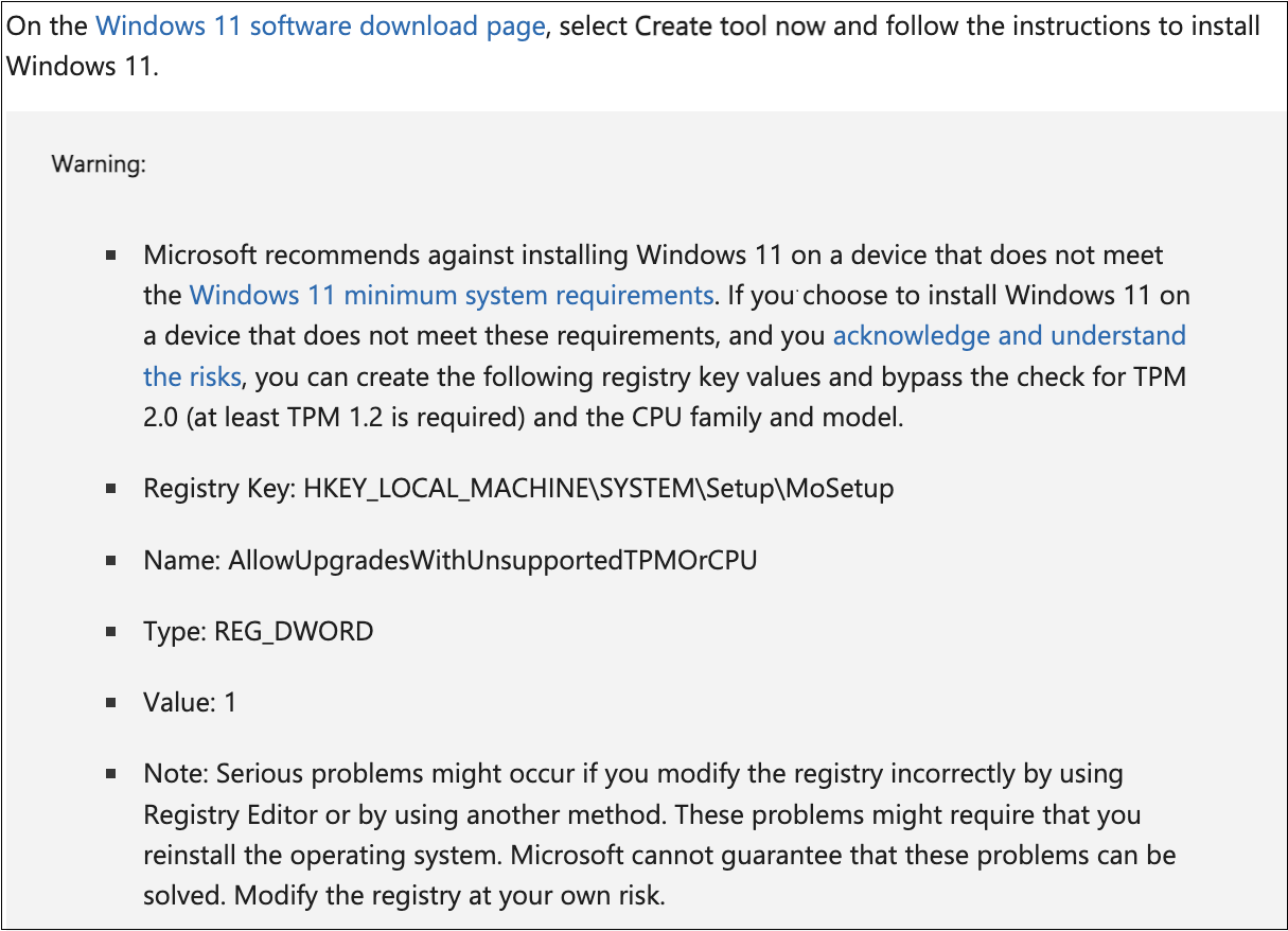 Microsoft Quietly Deletes Guide on How to Install Windows 11 on Unsupported PCs Microsoft Quietly Deletes Guide on How to Install Windows 11 on Unsupported PCs