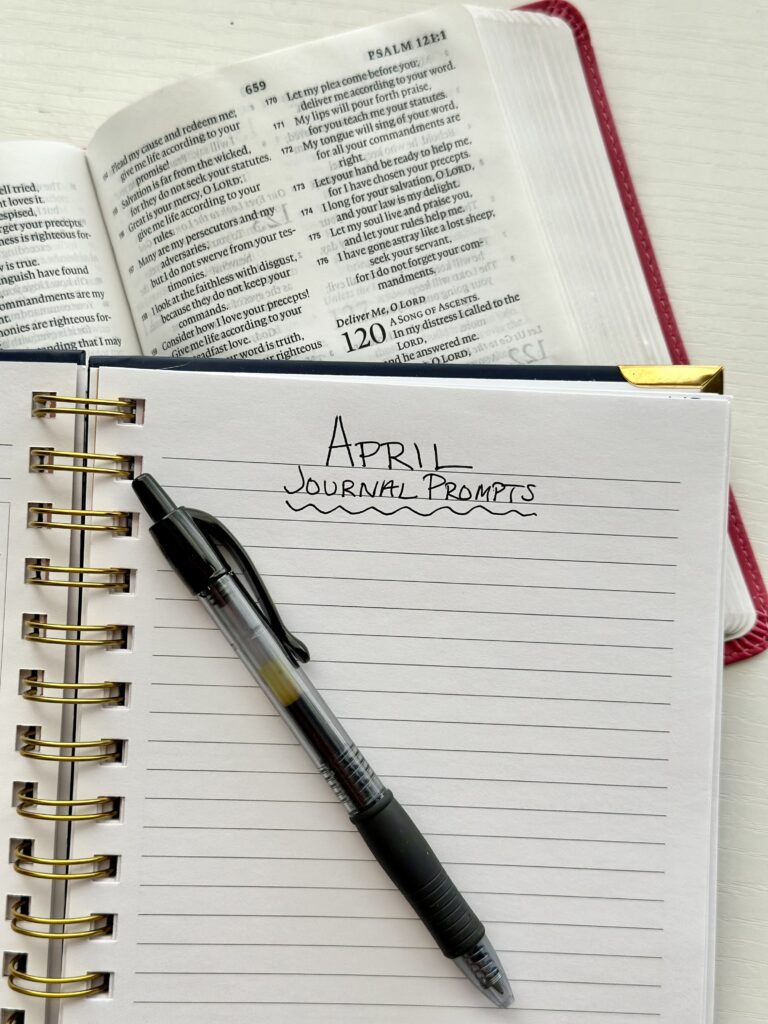 Christian Monthly Journal Prompts – April 2025