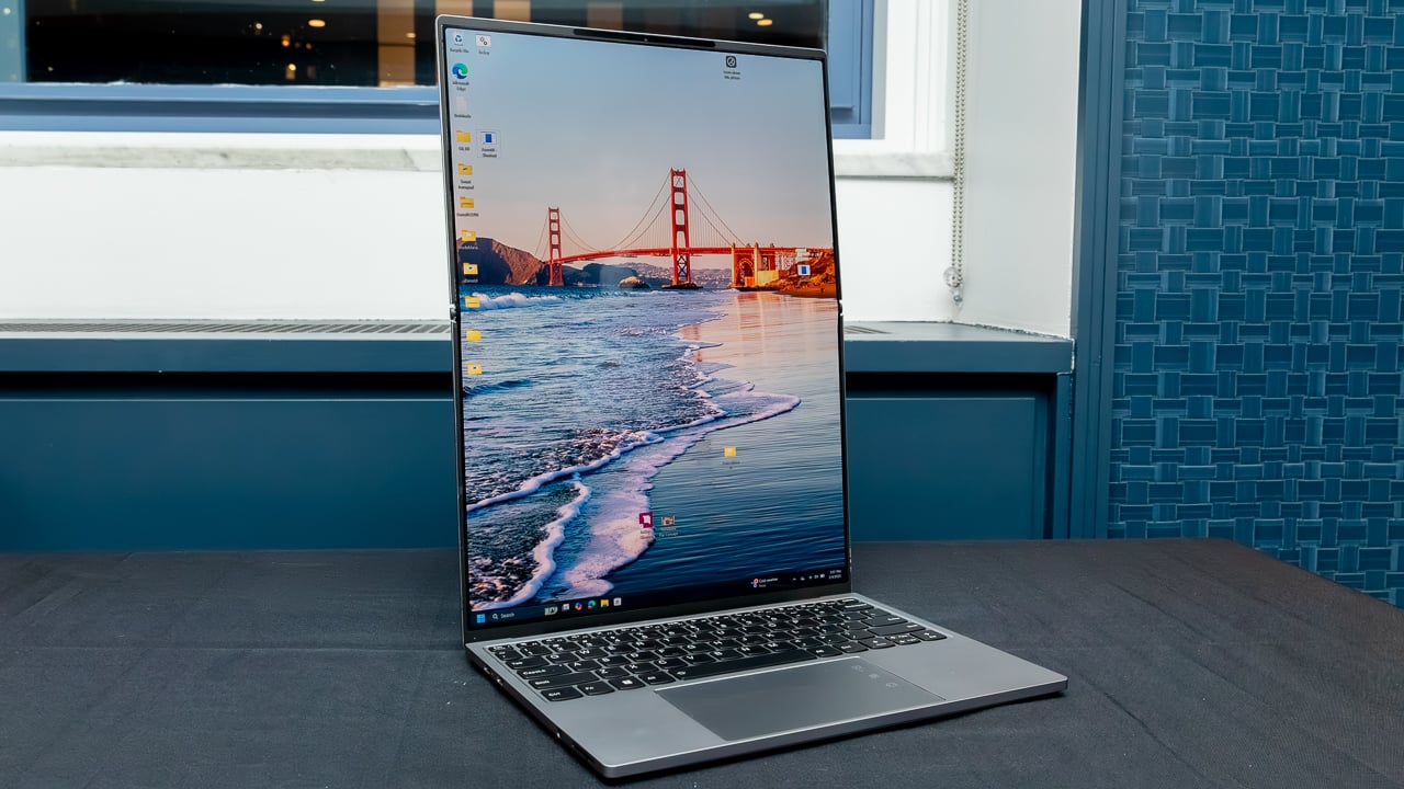 First Look: Lenovo’s ThinkBook Flip AI Concept PC Folds Out to One Super-Tall Screen First Look: Lenovo’s ThinkBook Flip AI Concept PC Folds Out to One Super-Tall Screen