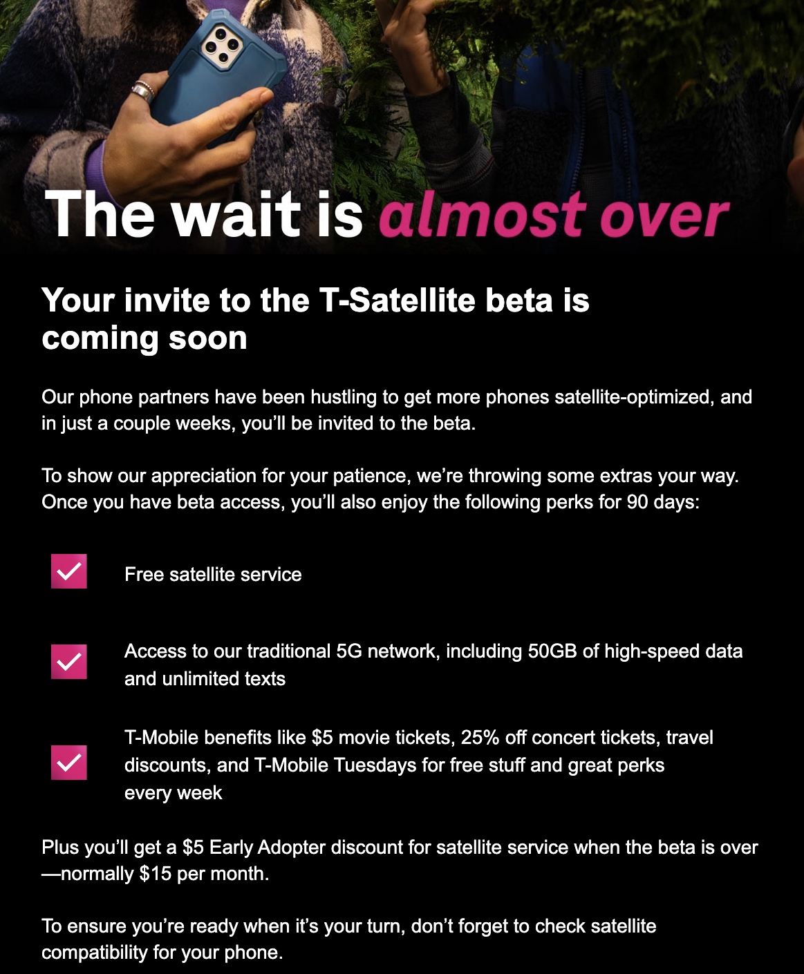 Cellular Starlink Beta Also Includes a Taste of T-Mobile’s 5G Network